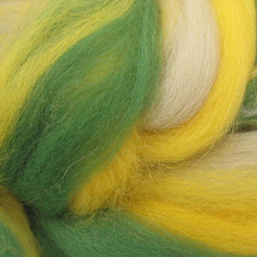 Шерсть полутонкая мультиколор сиреневые оттенки