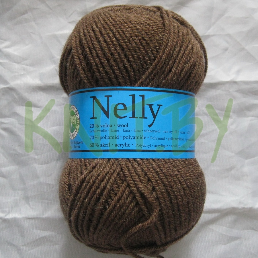 Пряжа Nelly коричневый