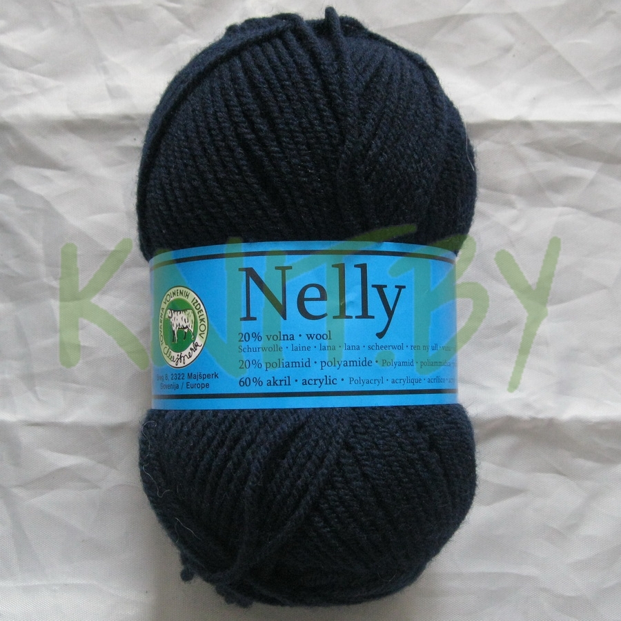 Пряжа Nelly тёмно-синий