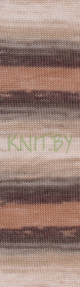 Пряжа Miss Batik Alize бежево-коричневые оттенки