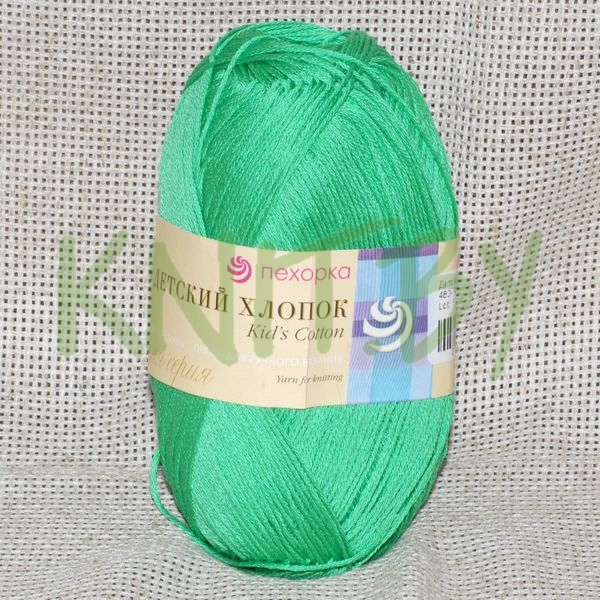Пряжа Детский хлопок яркая зелень