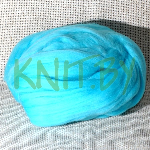 Шерсть тонкая бирюза