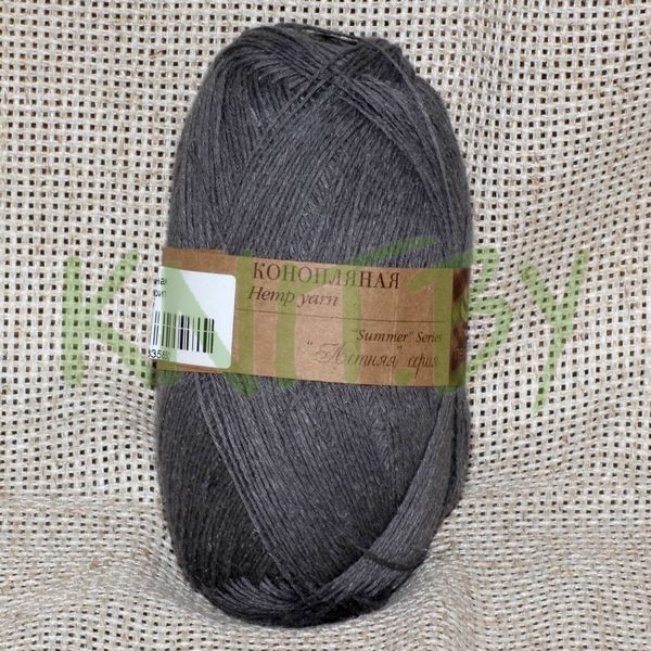 Пряжа Конопляная графит