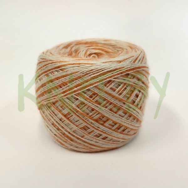 Пряжа Слонимский нитрон меланж бело-терракотовый