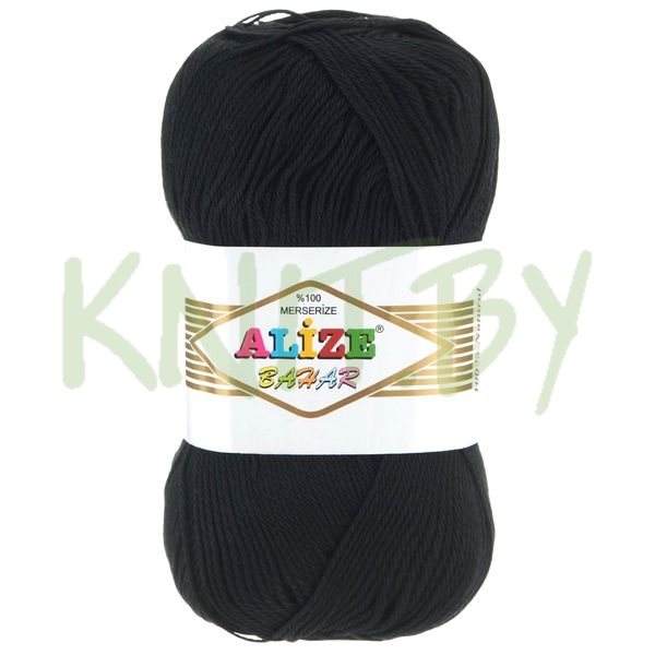 Упаковка пряжи Bahar черный 5 шт.