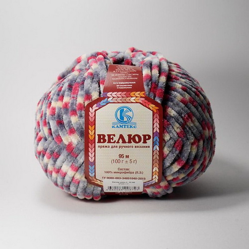 Пряжа Велюр разный 4