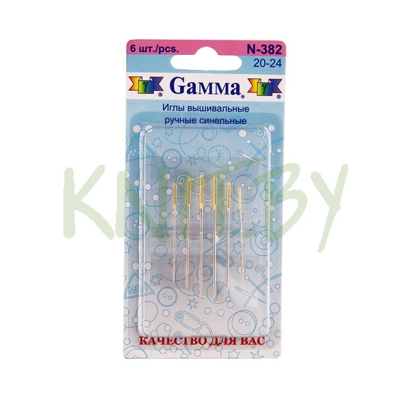 Иглы синельные закруглённые №20-24 (6 шт.)