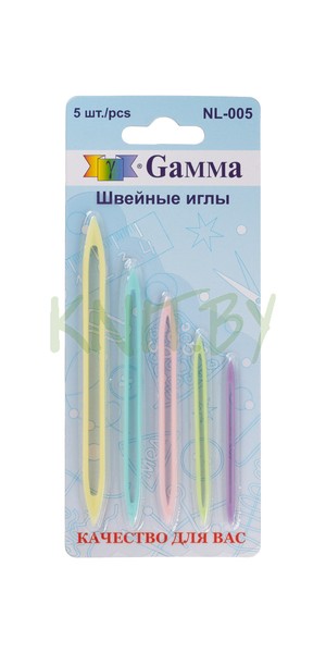 Иглы ручные для шитья для вязаных изделий ассорти 5 шт