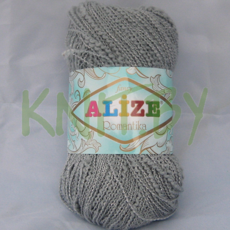 Пряжа Alize Romantica серый